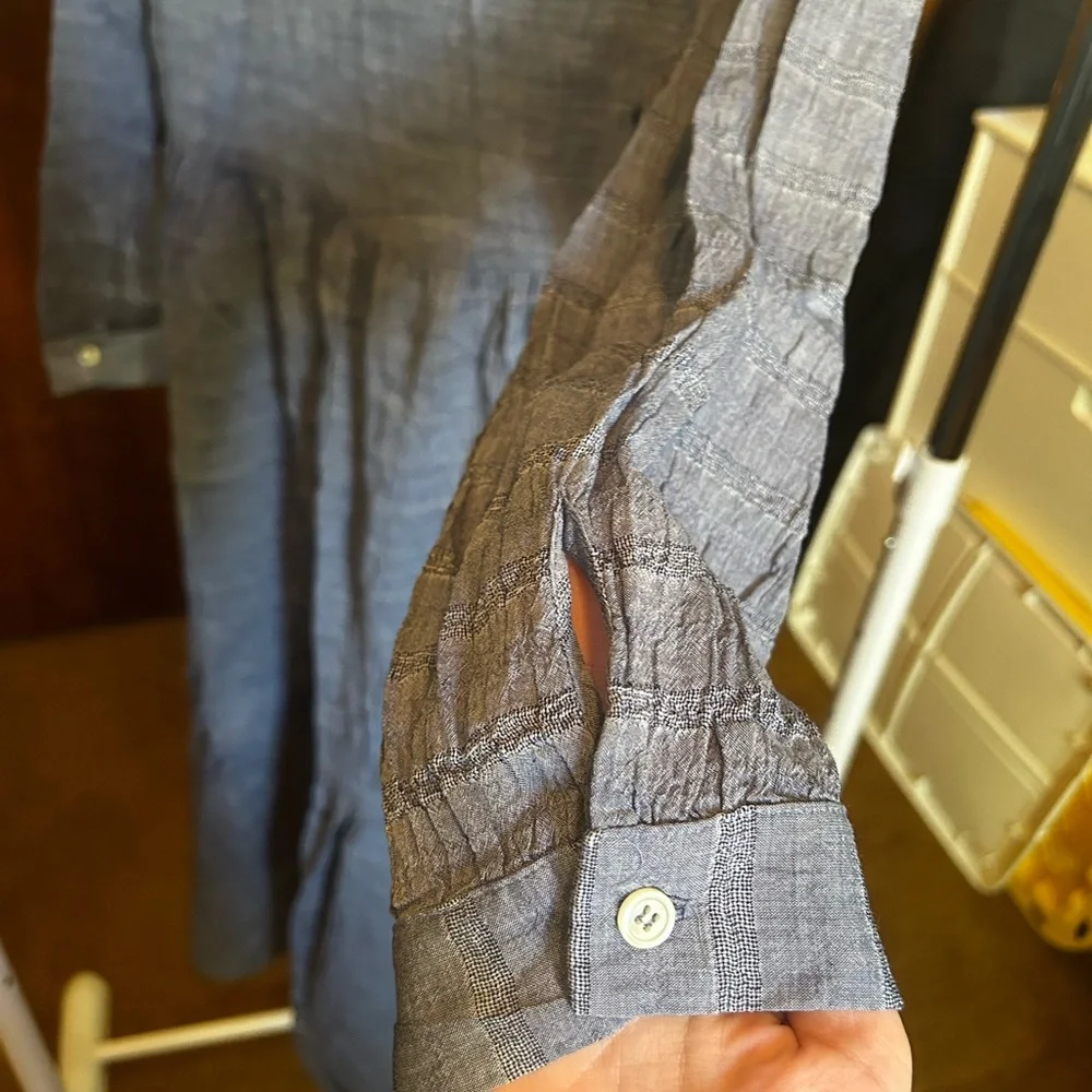 Félicité Blue Button-Up Dress - Picture 7 of 7